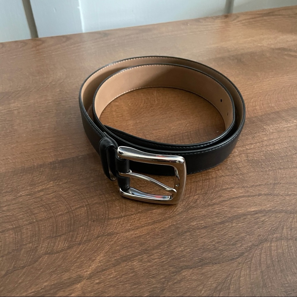 Cole Haan Men’s Black Leather Belt Size 34